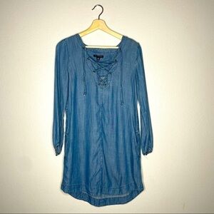 American Eagle XS Denim Long Sleeve Dress